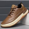 Trend Versatile Casual Shoes Fashionable Breathable Casual Leather Shoes Men's Cowhide Men's New Business Leather Shoes
