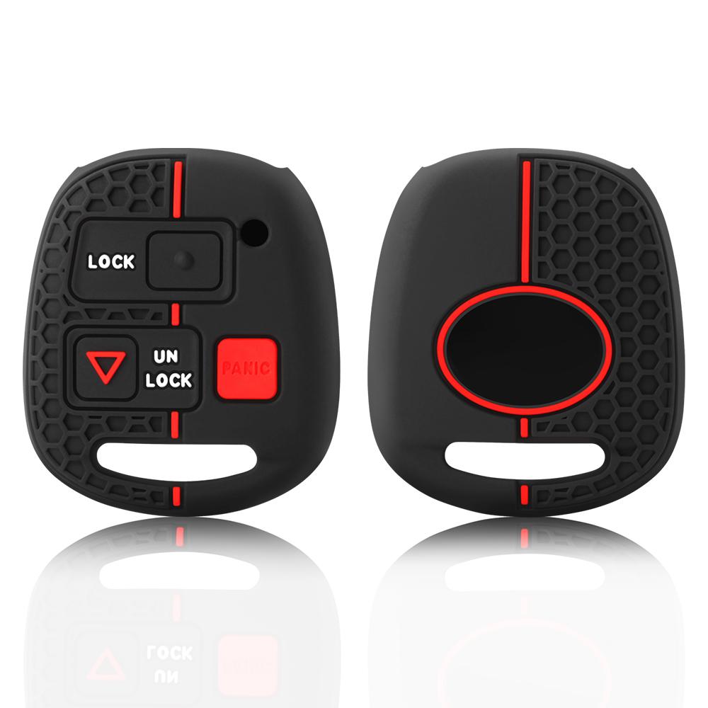 3 кнопки силиконовый чехол для автомобильного брелока чехол кожа для TOYOTA CAMRY RAV4 PRADO COROLLA AVENSIS LAND CRUISER YARIS для Lexus