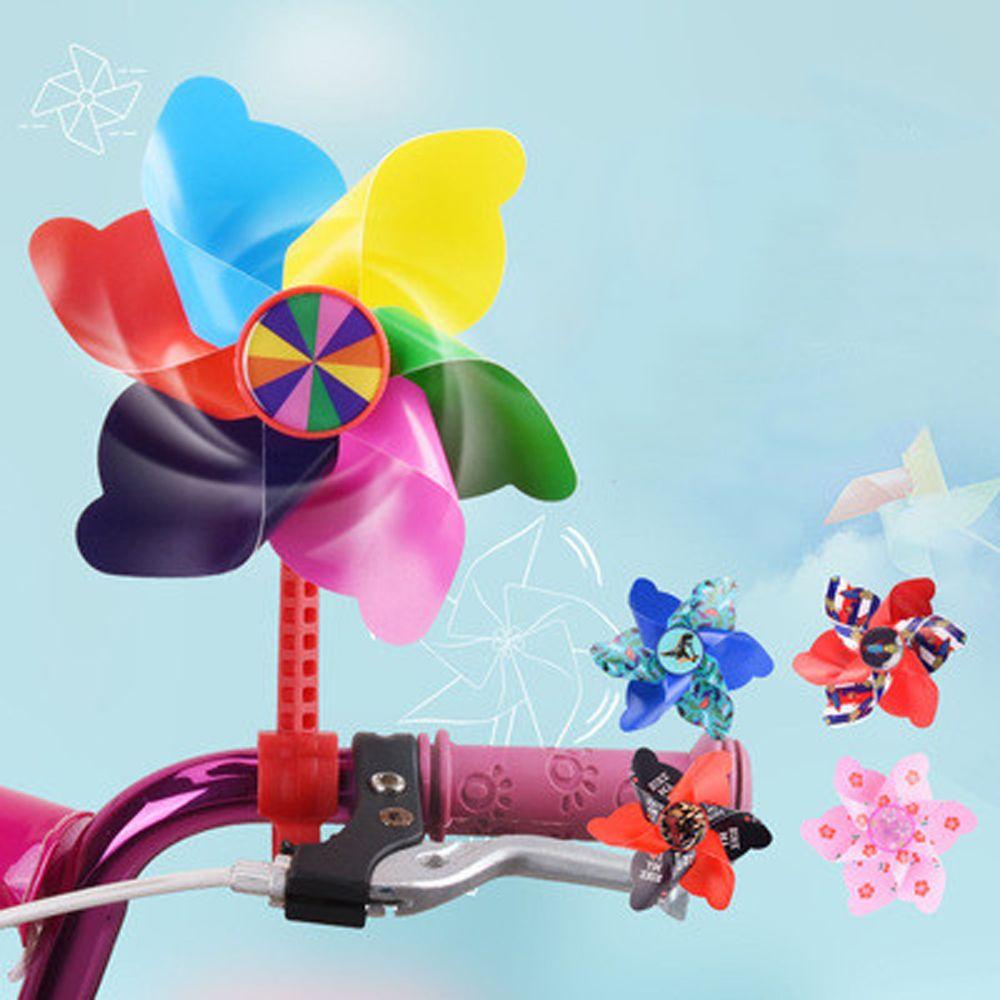 Pinwheel Flower Pinwheel Children Bike Pinwheel Bicycle Handlebar Pinwheel Bike Windmill Decoration
