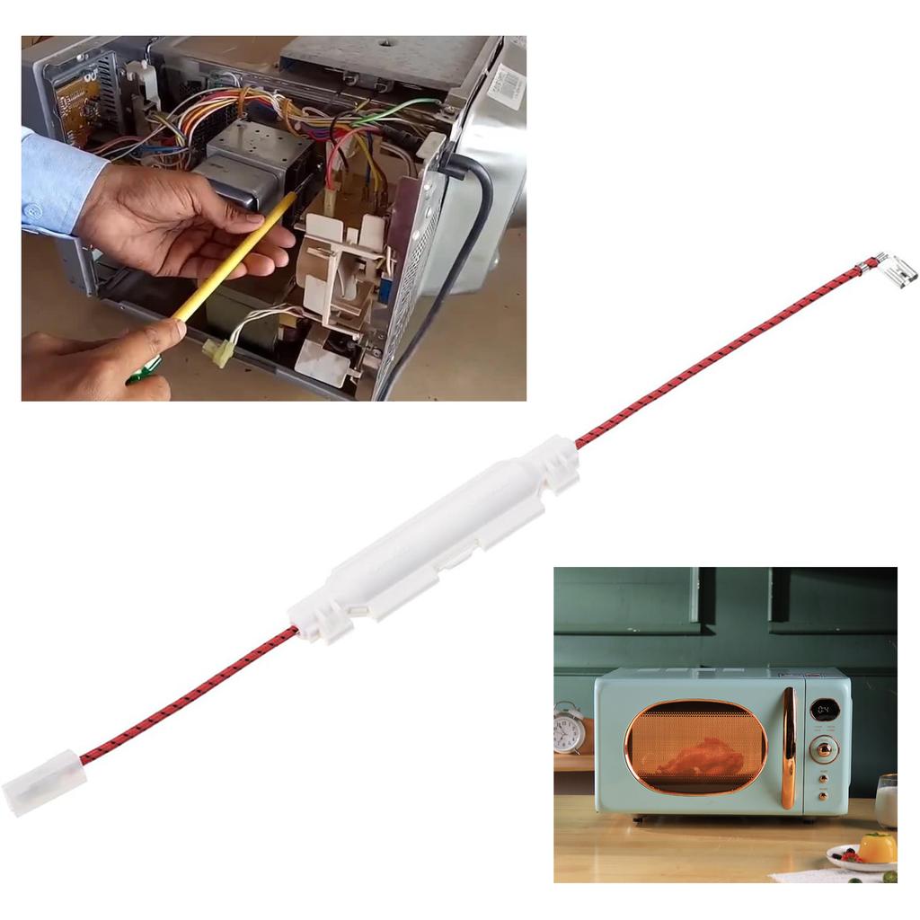 Упаковка из 10 предохранителей для микроволновой печи 5 кВ/0,85 А Страховка для печи Аксессуар для микроволновой печи Пластиковая текстура Легко использовать Кабель