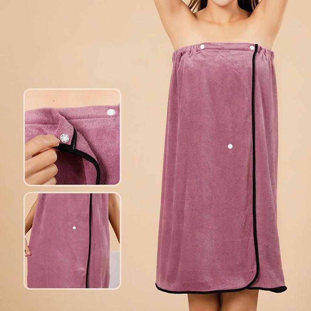 Women Shower Wrap Robe 53X31 Inch Thickened Soft Bath Skirt Towel Wrap For Women For Ladies Girls Teens Adults Swimming Spa