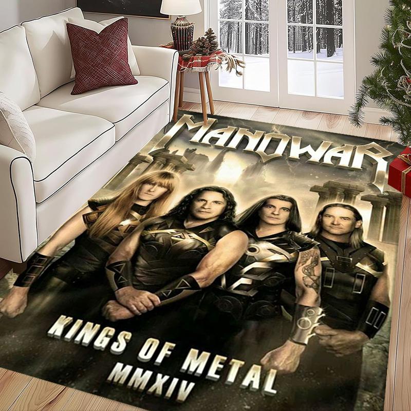 Manowar: Power Glory carpet Suitable for all seasons Home Decor Room Art Doormat