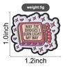 Xiaomi May The Bridges I Burn Light My Way Enamel Pin Vintage Matchbox Motivational Quotes Brooch Lapel Badges Jewelry Gift for Friends