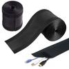 akindou Cable Cable 10cm x for Cord Concealment Cover, Black, 2-Pack, Management, Nylon, 6m, Carpets, Floor, Office,