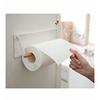 Yamazaki Tosca One-Hand Cut Magnetic Kitchen Paper Holder, White, Approx. W30.5 x D2.5 x H9.5cm, 3530
