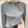 Long Sleeved T-shirt Women's Round Neck Slim Fit Top