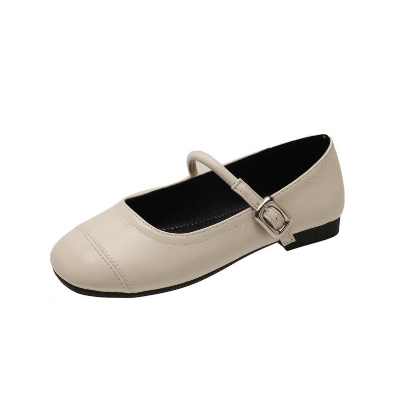 Мэри Джейн туфли-лодочки женские весна-лето 2025 новая корейская версия универсальные квадратный носок плоская подошва мягкая подошва обувь Доудоу женская