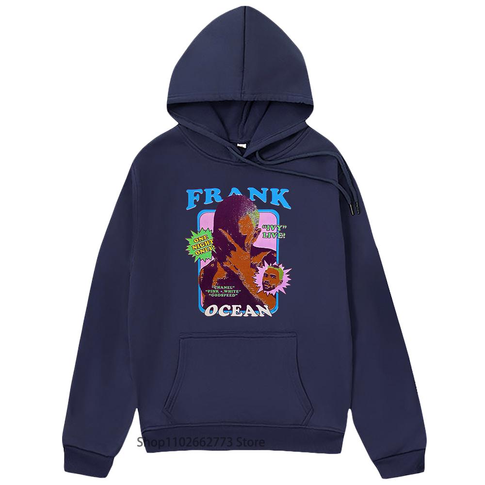 Мода Фрэнк О-Оушен Блонд R&B Музыка Толстовки для мужчин Одежда Эстетические толстовки Граффити High Street Одежда