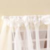 1:12 кукольных миниатюрных занавесок из белой ткани, кружевная занавеска для двери, декор для окна, модель для спальни, гостиной, мебель для декора, игрушка