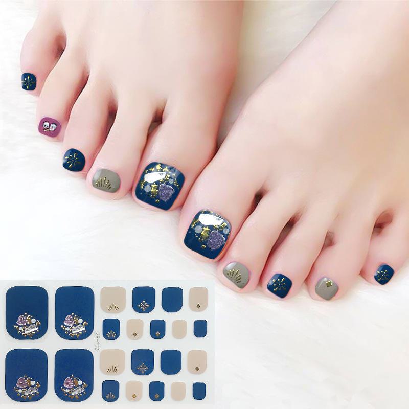 Наклейки на ногти с 3D-ромбовидным узором: Водостойкий, долговечный, отбеливающий для ног