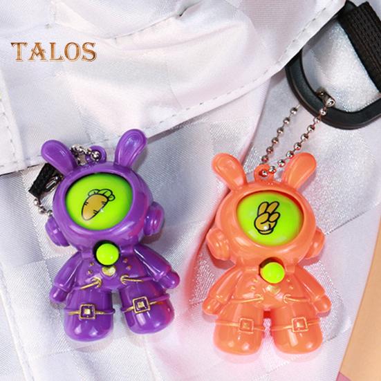 6/30 шт. Кролик-астронавт, игрушка для угадывания пальцем, пресс-игра «Камень, ножницы, бумага», мультяшный брелок с цепочкой из бусин, подарок для детей и взрослых, сувениры на вечеринку