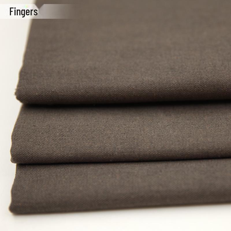 Простая синяя хлопковая и льняная ткань для вышивки своими руками и ручного пэчворка