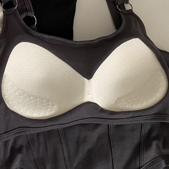 Women Summer Camisole Letter Embroidery Backless Stretchy Solid Color Sleeveless Short Dating Club Prty