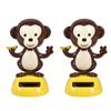 Dashboard Solar Power Shaking Head Cat Solar Toy Doll Dancing Monkey Figure Bobble Head Doll