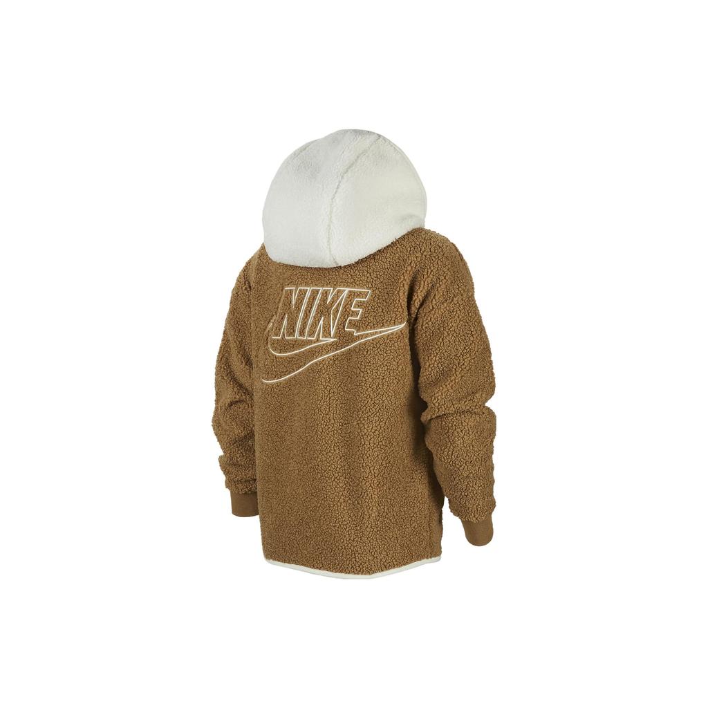 Nike Повседневная куртка с капюшоном и молнией в стиле колор-блок Детские куртки Tender-Gold FV3979-288