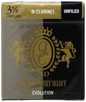 Трость для деревянных духовых инструментов для кларнета Bb GRAND CONCERT SELECT EVOLUTION UNFILED RGE10BCL350 10 штук D'Addario D'Addario [Твёрдость 3,5] []