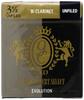 D'Addario WoodWinds Grand Concert Select Evolution Unfiled Reeds for Bb Clarinet, RGE10BCL350 [Hardness: 3.5], Pack of 10