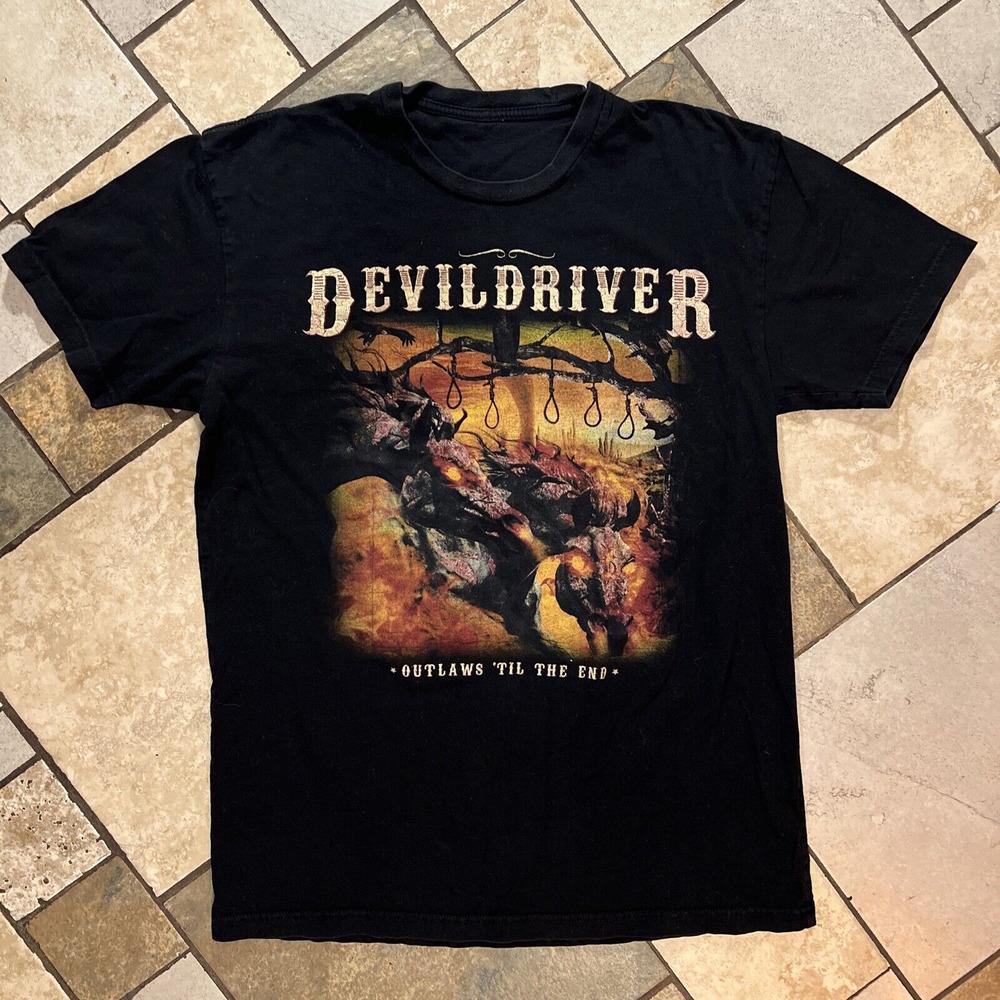 DevilDriver Band Outlaws 'til the end Unisex T-Shirt All Size S-5XL SB094 Unisex T-Shirt