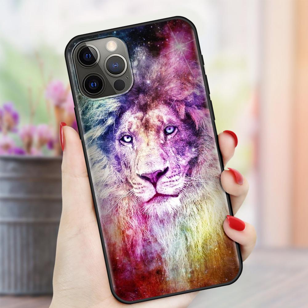 Мягкий чехол для телефона Lion Alpha Male Tiger для Apple iPhone 11 12 Pro Max SE 2020 7 8 Plus XR X XS 6 6S 5 5S, силиконовая задняя крышка