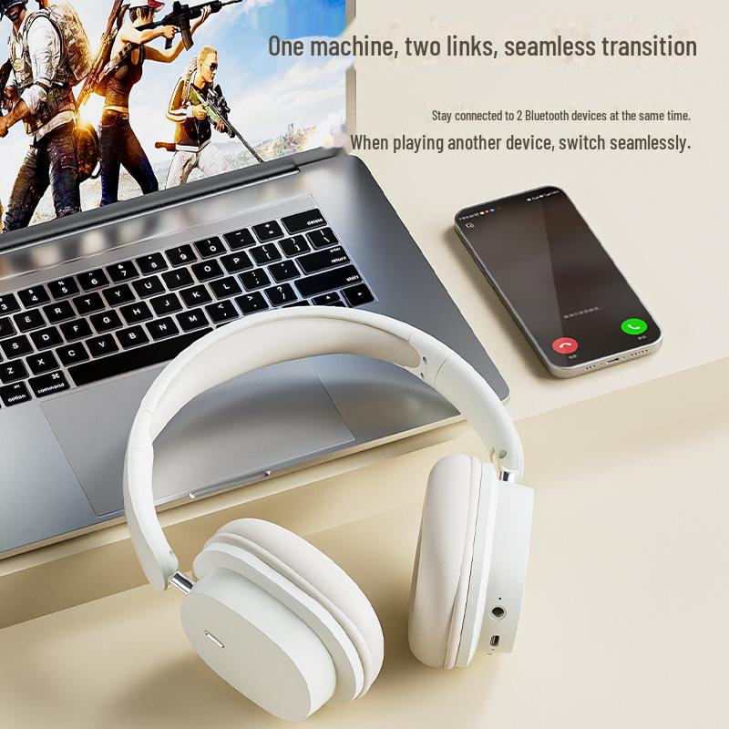 Беспроводная Bluetooth-гарнитура с шумоподавлением SYT2: Звук HIFI, готовность к киберспорту, модный дизайн, портативность с большими амбушюрами.