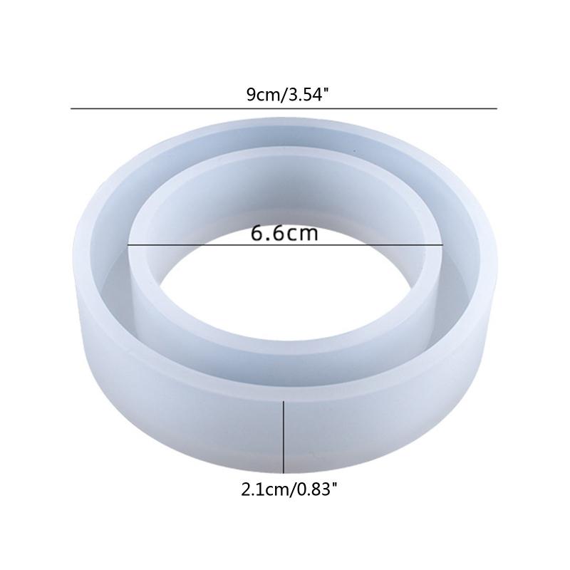 Набор форм для браслетов и колец для заливки смолой, Круглая форма для эпоксидной смолы, Силиконовая форма для браслетов и колец, Материалы для изготовления ювелирных изделий и поделок своими руками