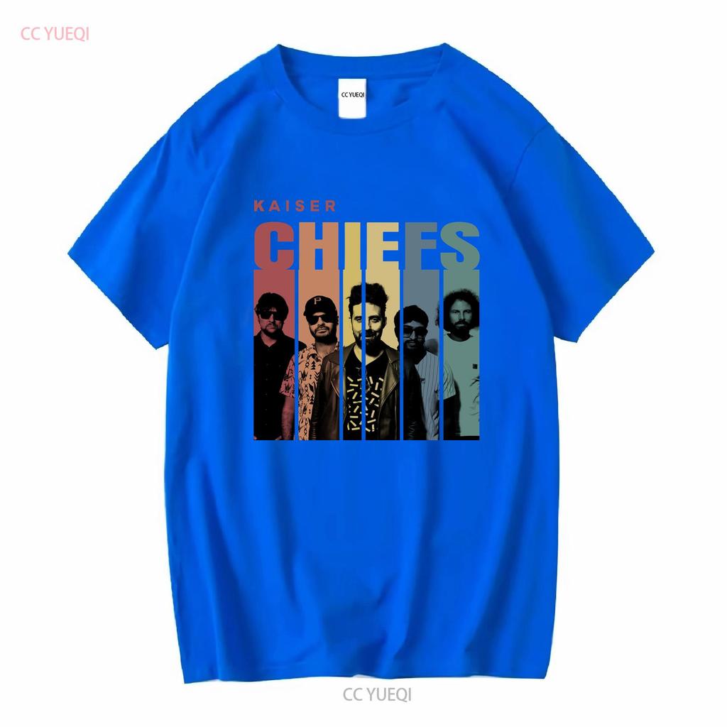 Kaiser Chiefs группа Винтажная футболка Фан Рок-музыка с длинным или коротким рукавом винтажная Стирка Повседневная Мягкая графическая Слегка