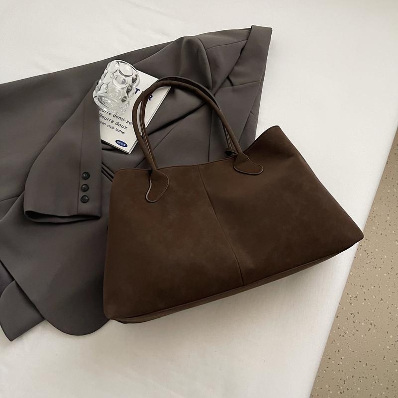 Большая вместительная фланелевая сумка-тоут, женская сумка высокого класса на одно плечо с уникальным дизайном