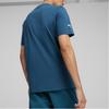 Puma Футболка с логотипом и принтом в виде букв, повседневная, с круглым вырезом и коротким рукавом, мужская, цвет «Ocean-Blue» 623754-07