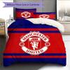 Manchester United Pattern Bedding Quilt Set  Home Decoration  Gift (1 * duvet cover + 2 * pillowcase  without core)
