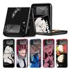 Black Luxury Bumper Anime Chainsaw Man Case Funda for Samsung Galaxy ZFlip Z Flip 3 5G Z Flip 4 ZFlip3 Zflip ZFlip4 Flip3