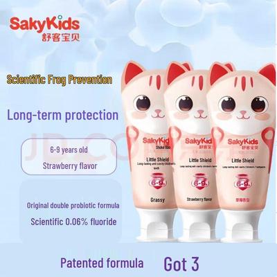 Детская зубная паста Shuke Baby Little Shield, Клубника, 6-9 лет