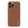 Dux Ducis Yolo Elegant Eco-Leather Case for iPhone 14 Pro - Brown