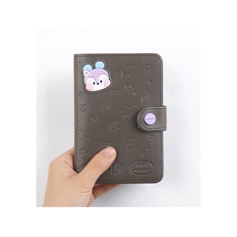 BT21 Официальная кожаная нашивка minini ОБЛОЖКА ДЛЯ ПАСПОРТА VACANCE