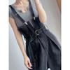 Women’s High-Waisted Wide-Leg Denim Overalls – Autumn Fashion Jumpsuit