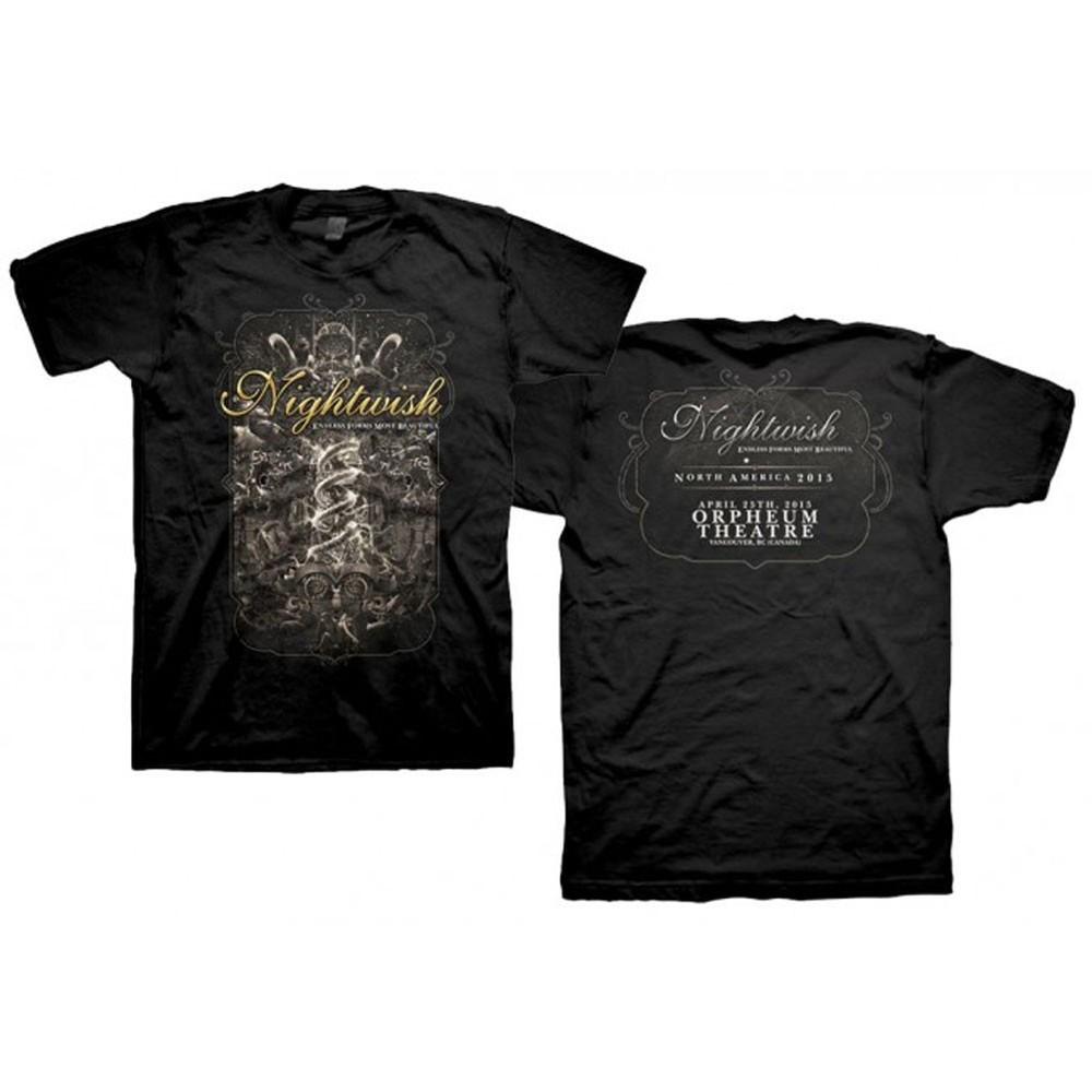 Мужская футболка Nightwish 25 апреля Театр Орфеум Черная