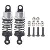 2Pcs 63mm RC Aluminium Shock Absorber Damper for TRAXXAS SLASH 2WD RC Car Upgrade PartsSilver