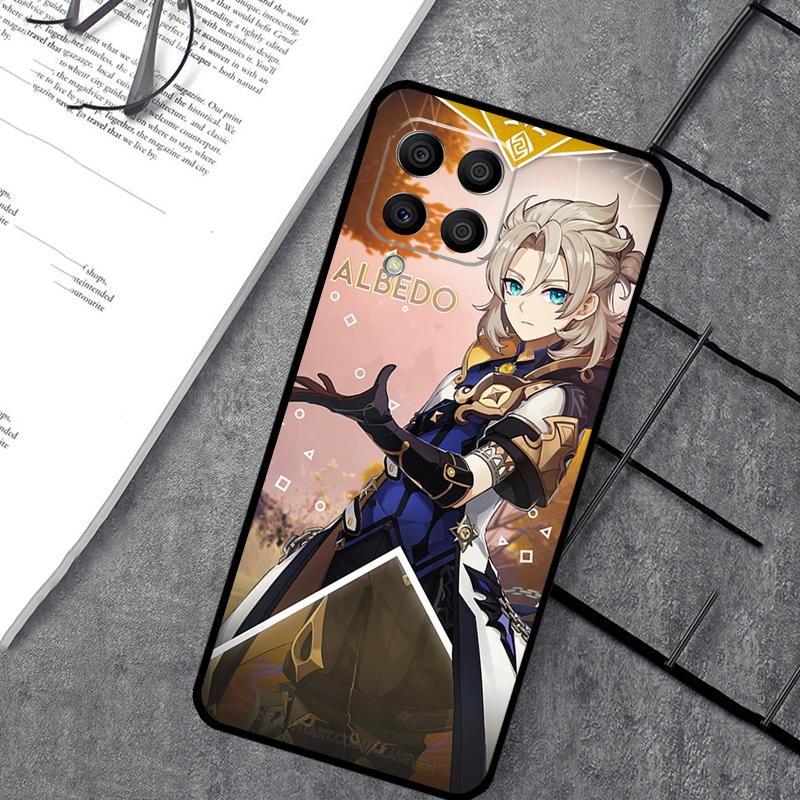 Чехол Genshin Impact Albedo для Samsung Galaxy M15 M11 M12 M13 M14 M06 M16 M36 M56 M31 M53 M32 M52 M35 M55 M34 M54