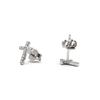 Boucles d'oreilles Luxenter en argent 925 et zirconium brillant plaqué finition en rhodié - Zudis