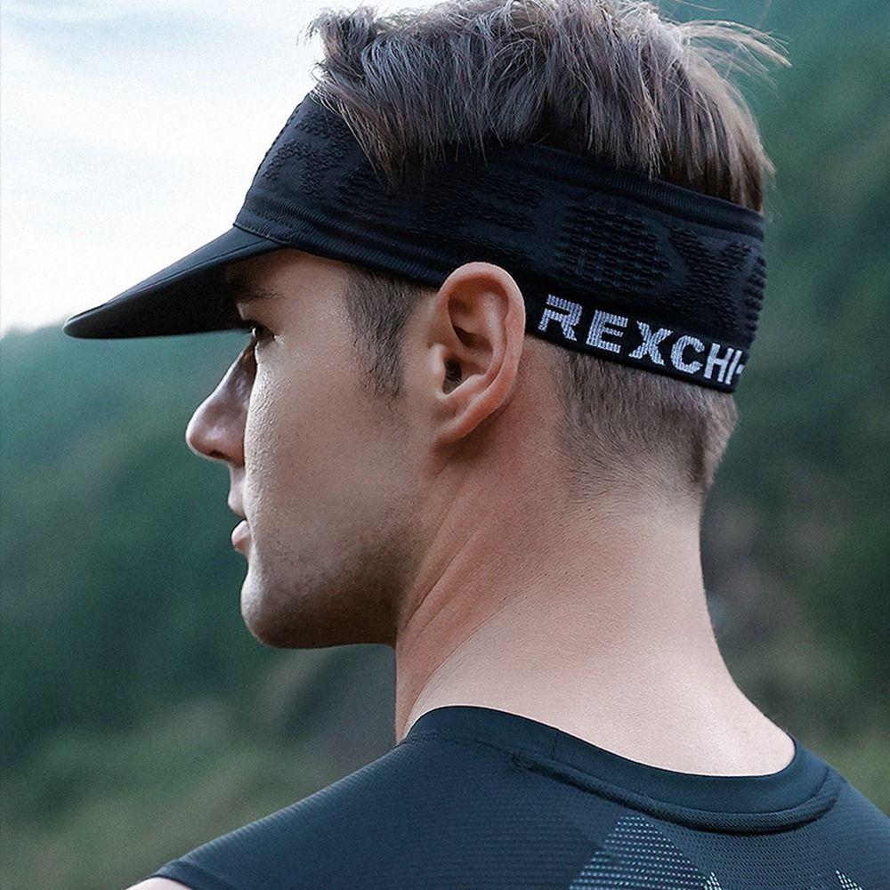 Caps Sun Shade Sunscreen Visor Hairband Empty Top Men Hats Elastic Hair Band Sports Hats Women Cap