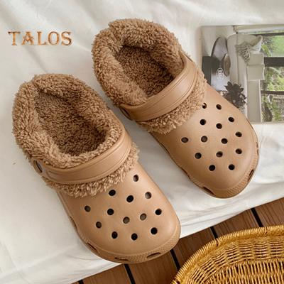 1 пара плюшевых стелек для сабо, съемные моющиеся стельки для тапочек, обеспечивающие необычайное тепло и комфорт в холодную погоду, зимнее нижнее белье для сабо, подкладка для сабо