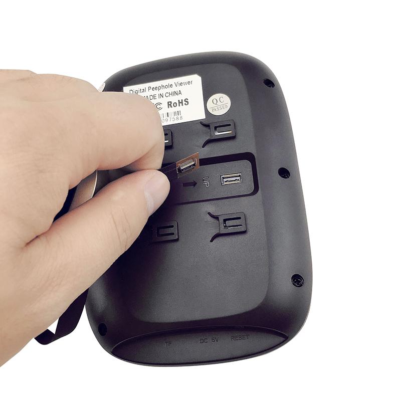 4.3 Inch LCD Color Screen Digital Doorbell 120 Degree Electronic Peephole Door Camera Viewer PIR Night Vision Outdoor Door BellAA