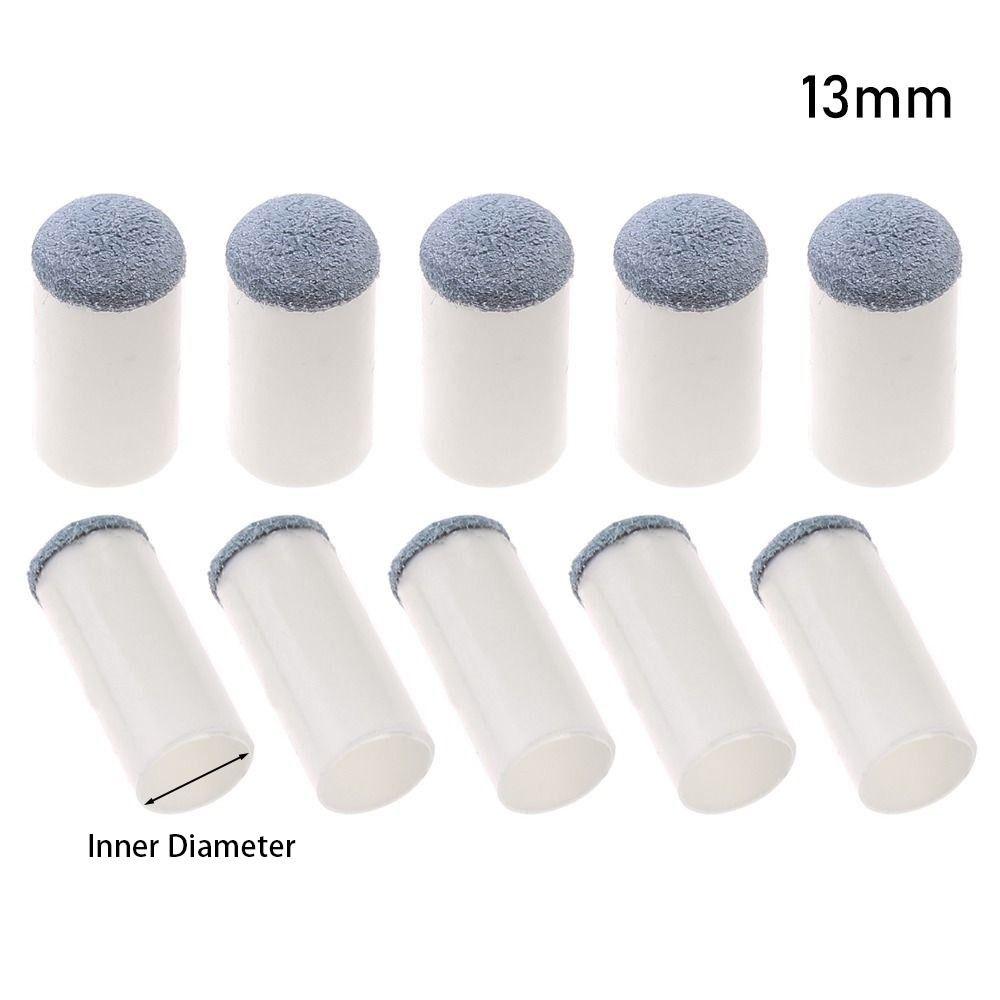 10Pcs/pack 9/10/11/12/13mm Tip Protector Replacement Cover Pool Cue Stick  Snooker
