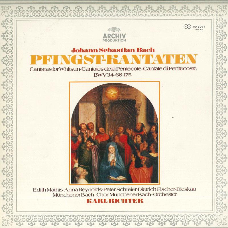 Виниловая пластинка KARL RICHTER Кантата Баха BWV.3468175 MA5057 ARCHIV Япония Obi Классика Б/у