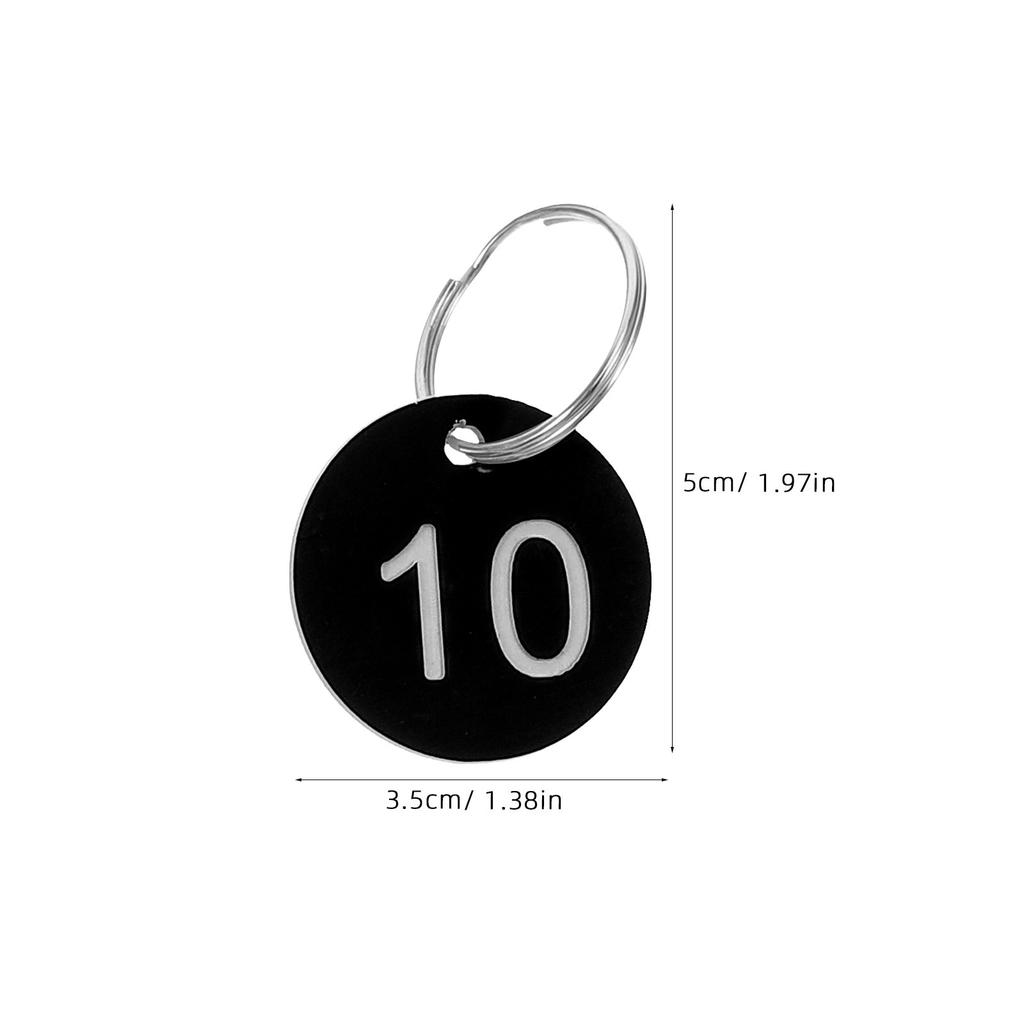 1Set Professional Round Numbered Hanger Tags Plastic 1-20 for Quick Identification in Busy Environments Table Signage Key Tags