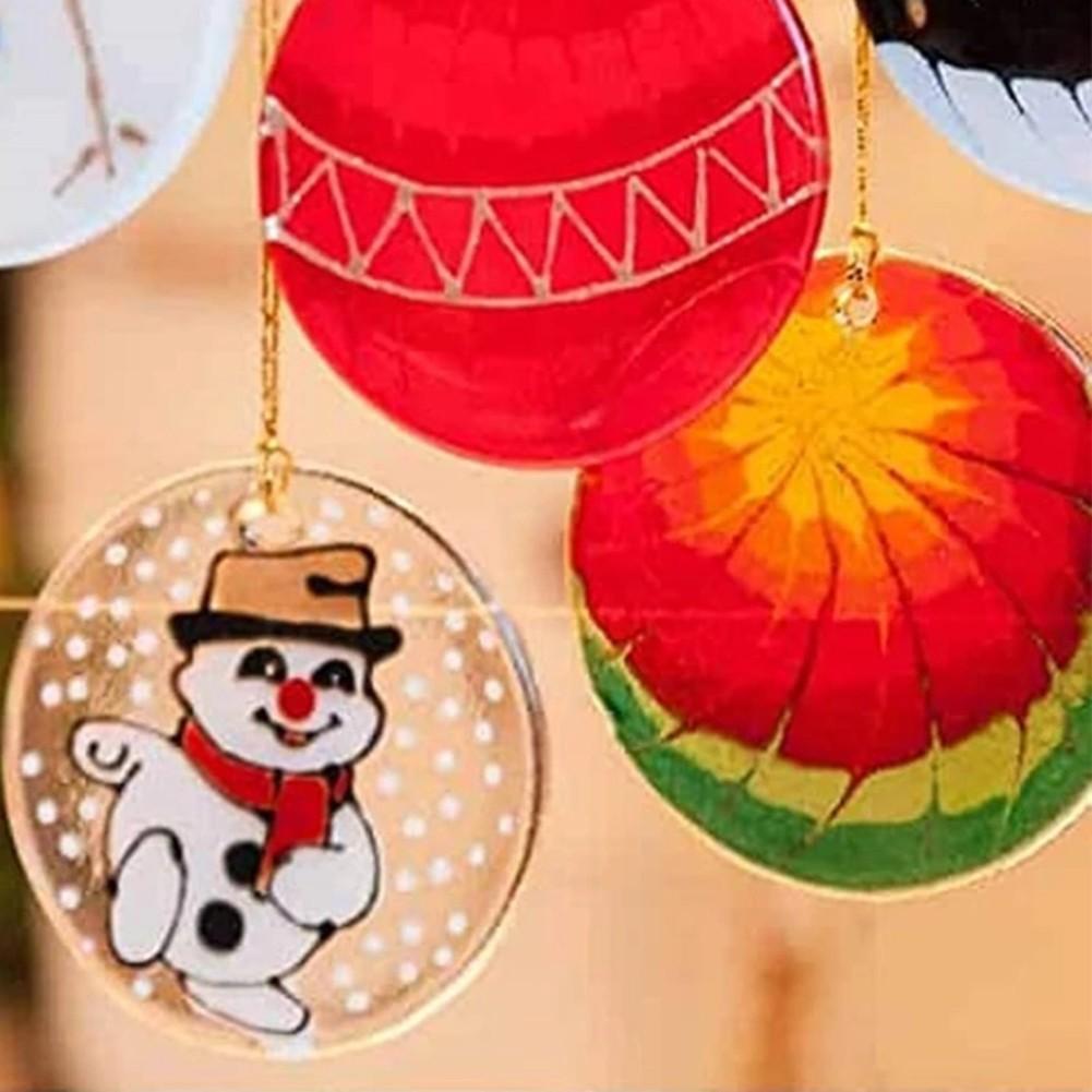 Акрил Акрил Круглая Тарелка Шарик Рождество Прозрачный Сделай Сам