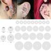 AOEDEJ 6-200P Silicone Piercing Healing Discs Anti Invagination Flexible Anti Hyperplasia for Earring Back No Pull Piercing Disc