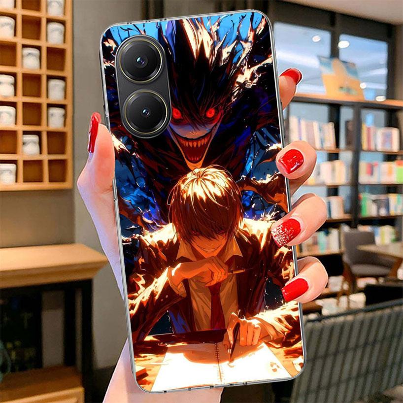 N-Note D-Death Yagami Light Phone Case For Xiaomi Poco F7 Ultra X7 X6 X5 Pro M7 Redmi 15C 15 13C 13 12C 12 10C 10 9A 9C 9T 9 She