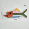 Wooden Fishing Wall Sculpture Beach Themed Home Decor Nautical Decoration for Bedroom