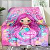 1PC Custom Name Mermaid Heart Fantasy Art outdooor Flannel blankets Patterns Throw Blanket All-Season Soft Gift for Couch, Bed, Camping gifts