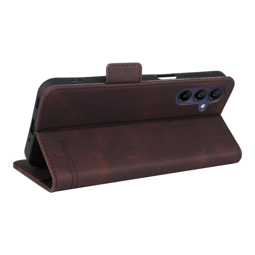 For Samsung Galaxy A16 5G/A16 4G Case Leather Wallet Flip Phone Cover with Hardware Decor